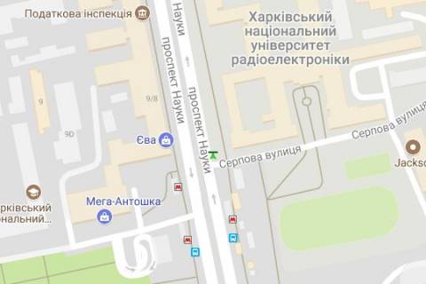Scrolller, Scroll A in Kharkiv, 2.3x3.14  Nauki prosp. (Lenina prosp.) - Serpova st. - 272380 scheme