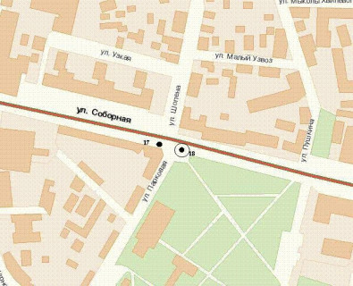 Citylight A in Rivne, 1.2x1.8  Soborna st., 13 (No2) scheme