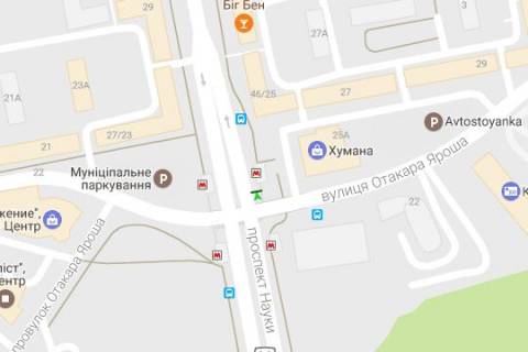 Scrolller, Scroll A in Vasylivka Nauki prosp. (Lenina prosp.), 46/25 - Arosa Otakara st. - 425946 scheme