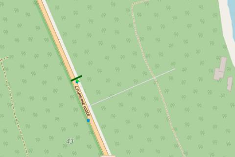 Billboard A in Koncha-Zaspa, 3x6  Stolicne sose, 1,3 km do bazi "Dinamo" (u napramku Kieva) scheme