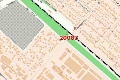 Billboard A in Cherkasy, 3x6  Sumgaits'ka st. - Zolotonis'ke sose scheme