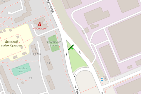 Billboard A in Kyiv, 3x6  Geroiv kosmosu st., 15 scheme