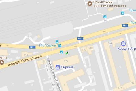 Backlight A in Lviv, 1.2x1.8  Gorodoc'ka st., 179 scheme