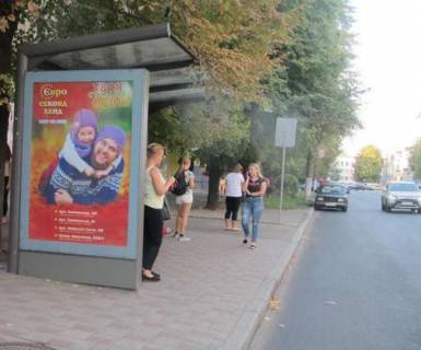 Citylight B in Cherkasy, 1.2x1.8  Bajdi-Visnevec'kogo st., 32 (zupinka) Photo 1