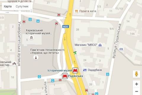 Citylight A in Kharkiv, 1.2x1.8  Konstitucii pl., 26 (No1) scheme