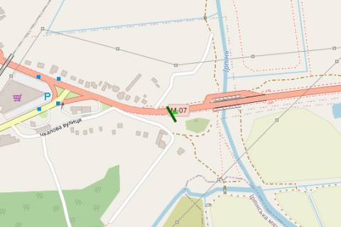 Billboard B in Kiev roads, 5x12  Kiiv - Kovel', 10km+600m  (zliva) (iz Kieva) scheme