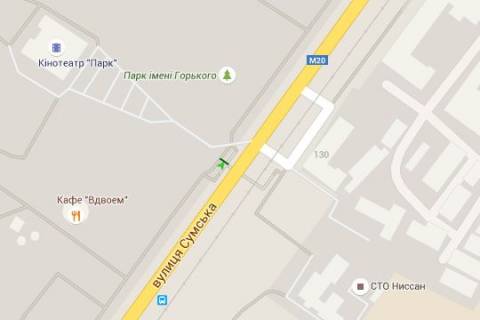 Backlight B in Kharkiv, 2.3x3.14  Sums'ka st., 81 scheme