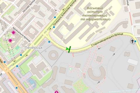 Citylight B in Vasylivka Staronavodnic'ka st., 45/1  scheme