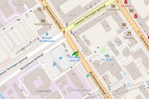 Non-Standard B in Kyiv, 1.2x1.8  Жилянська вул., 126   зуп. «C.Петлюри» (1) scheme