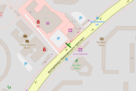 Prismatron, Prism A in Kyiv, 3x6  Володимира Маяковського просп., 17 - 259253 scheme