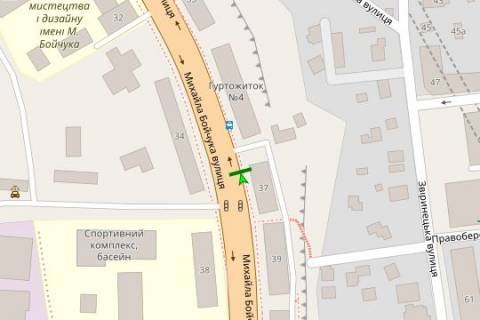 Scrolller, Scroll A in Kyiv, 2.3x3.14  Mihajla Bojcuka st. (Kikvidze st.), 37 - 273274 scheme