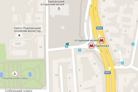 Citylight B in Kharkiv, 1.2x1.8  Konstitucii pl. - Spartakivs'kij prov., (zupinka) No2 (B) scheme