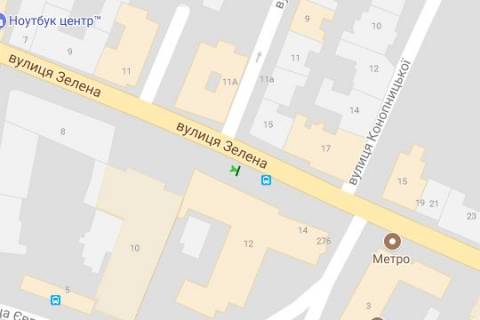 Non-Standard A in Lviv, 1.2x1.8  Зелена вул., 12 scheme