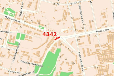 Prismatron, Prism A in Krivy Rig, 3х6  Lermontova st., (Avtostancia) (prizma) - 271342 scheme