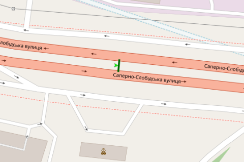 Backlight A in Vasylivka, 6x3  Saperno-Slobids'ka st., naproti zapravki "WOG" rozpodiluvaci No2 (v napramku Pivdenogo mostu) scheme