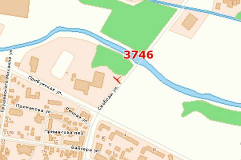 Billboard A in Khmelnitsky, 3x6  Svobodi st. - Pribuz'ka st. scheme