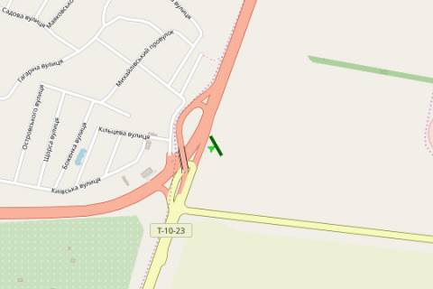 Billboard B in Glevakha, 5x12  Kiiv - Odesa, 14km+700m do  Kieva (povorot na Vasil'kiv) (u napramku  Odesi) scheme