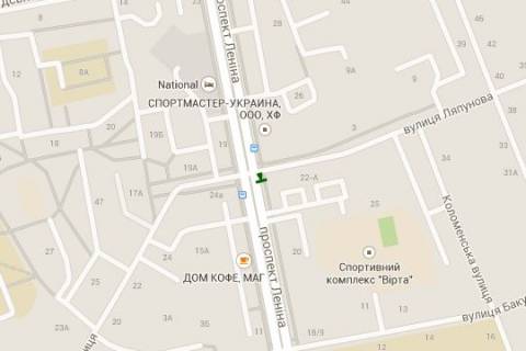 Citylight B in Kharkiv, 1.2x1.8  Nauki prosp. (Lenina prosp.) - Akademika Lapunova st. scheme