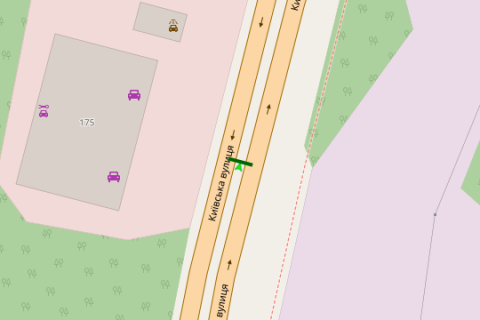 Prismatron, Prism A in Vinnytsia, 3x6  Київська вул., 175 (виїзд з міста в бік Києва, призма) - 660673 scheme