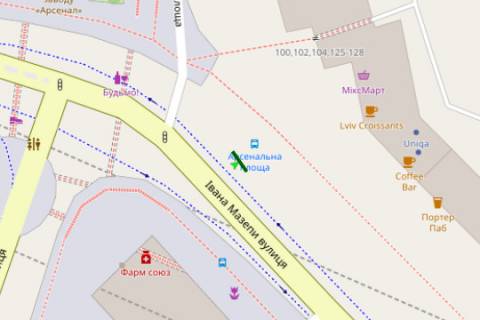 Non-Standard A in Kyiv, Нестандарт  Ivana Mazepi st., 3\5, zup. <<st.m. Arsenal'na>> (brenduvanna) scheme