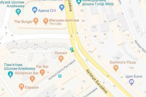 Citylight A in Kyiv, 1.2x1.8  Basejna st., 10 scheme