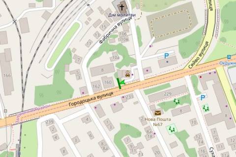 Billboard A in Vasylivka Gorodoc'ka st., 160 scheme