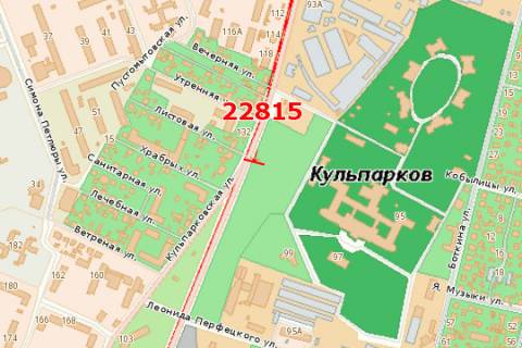 Billboard B in Lviv, 3x6  Kul'parkivs'ka st., 95 (z centru) scheme