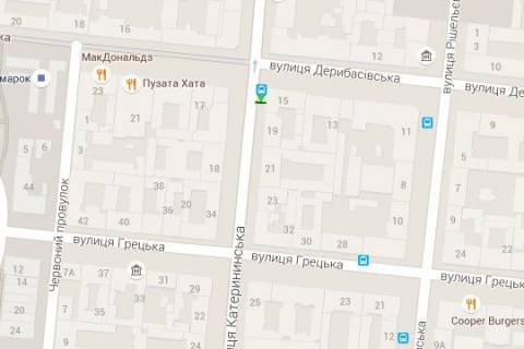 Citylight B in Odessa, 1.2x1.8  Ekaterinins'ka st. - Deribasivska st., 15 scheme