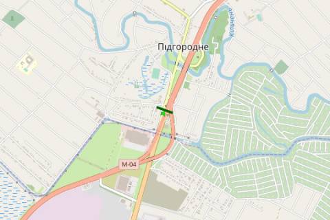 Billboard B in Pidgorodne, 3x6  Donec'ke sose, No9 (Pidgorodne) scheme