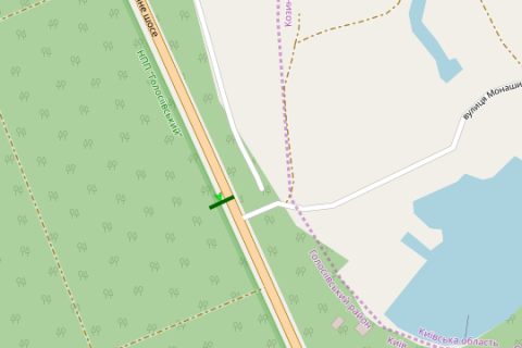 Billboard A in Vasylivka, 3x6  Stolicne sose, 100 metriv do povorotu st.Monasins'ka (ozdorovcij kompleks "BASTA") (v napramku Obuhova) scheme