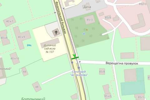 Citylight B in Odessa Francuz'kij bul'v., san. "Ckalova" scheme