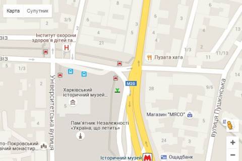 Citylight A in Kharkiv, 1.2x1.8  Konstitucii pl., 11 scheme