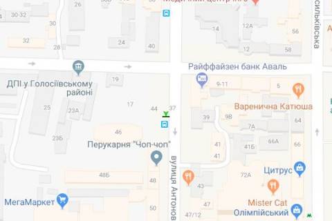 Citylight A in Kyiv, 1.2x1.8  Antonovica st. (Gor'kogo st.), 46 scheme