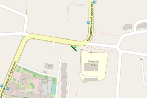 Billboard A in Mykolaiv, 3x6  Bogoavlens'kij prosp. (Zovtnevij prosp.) - Torgova st. scheme