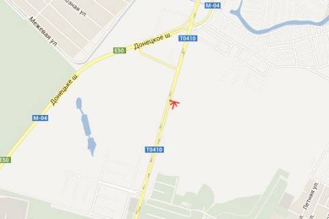 Billboard A in Pidgorodne, 3x6  Trasa Dnipro - Pidgorodne - Donec'k, 1-j km. (u napramku z Dnipra) scheme