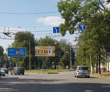 Billboard A in Kropyvnytskyi (Kirovograd), 3x6  Evgena Cikalenka st. (Medvedeva st.) - Ucilisnij prov. Photo 1