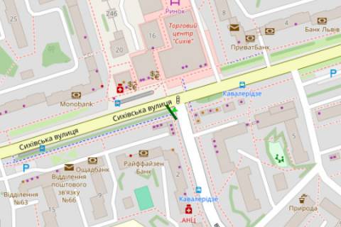 Scrolller, Scroll B in Lviv, 2.3x3.14  Сихівська вул. - Кавалерідзе вул. - 573946 scheme