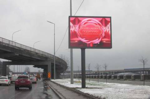 Video Billboard A in Vasylivka, 2.3x3.14  Naberezne sose - Dniprovs'kij uzviz (TT 6.8 352h484) - 421866 Photo 1