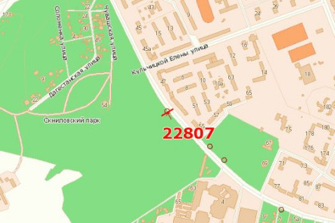 Billboard B in Vasylivka Vigovs'kogo st. (Ivana Vigovs'kogo st.), 49 (vid rinku "Pivdennij") scheme