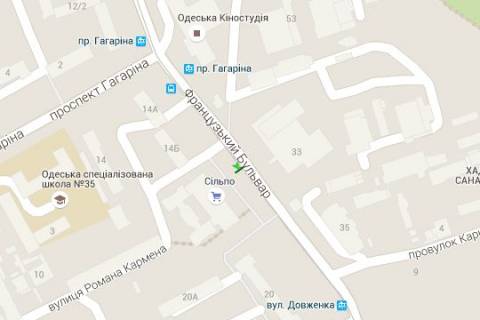 Citylight A in Odessa Francuz'kij bul'v., 16 scheme