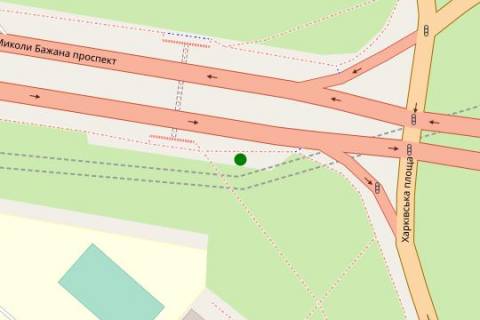 Backlight A in Vasylivka, 4x8  Mikoli Bazana prosp. - Harkivs'ka pl. scheme