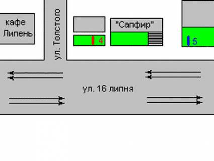 Citylight B in Rivne, 1.2x1.8  Mickevica st., 138 - Knaza Volodimira st. scheme