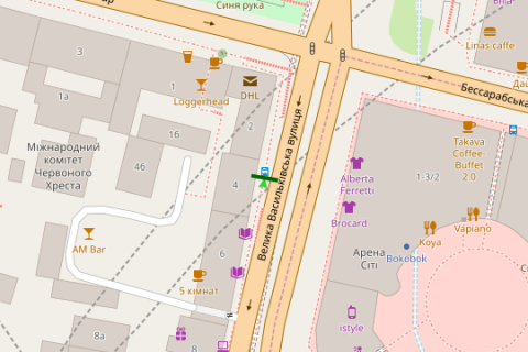 Non-Standard B in Kyiv, 1.2x1.8  Велика Васильківська вул., 4 зуп. "Бесарабська площа" scheme