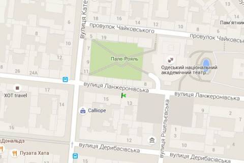 Citylight B in Odessa Lanzerons'ka st. (Lanzeronivs'ka st.), 13 scheme