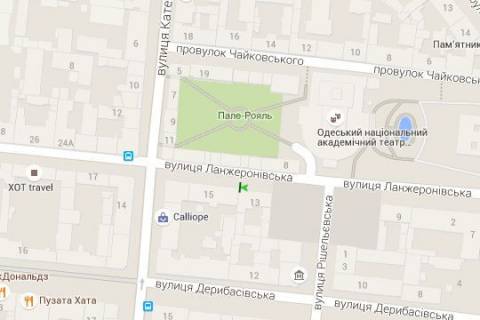 Citylight B in Odessa, 1.2x1.8  Lanzeronivs'ka st., 13 scheme