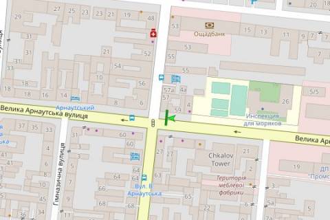 Scrolller, Scroll A in Odessa Velika Arnauts'ka st., 4 - Kanatna st. - 272044 scheme