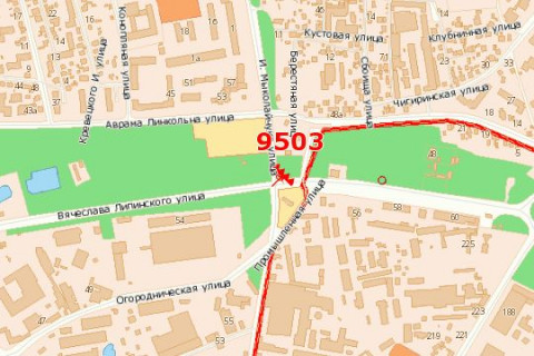 Prismatron, Prism A in Lviv, 3x6  Vaceslava Lipins'kogo st. - Ivana Mikolajcuka st., (prizma) - 271384 scheme