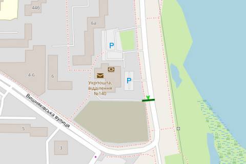 Billboard A in Kyiv, 3x6  Revuc'kogo st. - Visnakivs'ka st. scheme