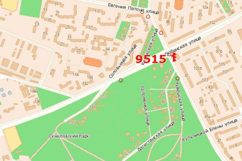 Prismatron, Prism A in Vasylivka, 3x6  Lubins'ka st. - Vigovs'kogo st. (Ivana Vigovs'kogo st.), (prizma) - 454451 scheme