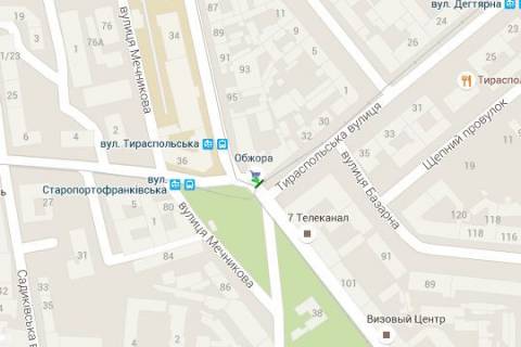 Backlight B in Odessa, 2.3x3.14  Staroportofrankivs'ka st. - Tiraspol's'ka st. scheme